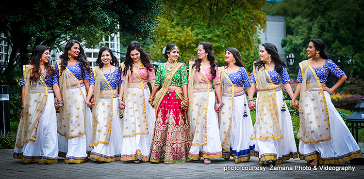 Indian Bride with Bridesmaids Capture